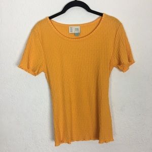 Anthropologie Saturday Sunday Yellow Short Sleeve